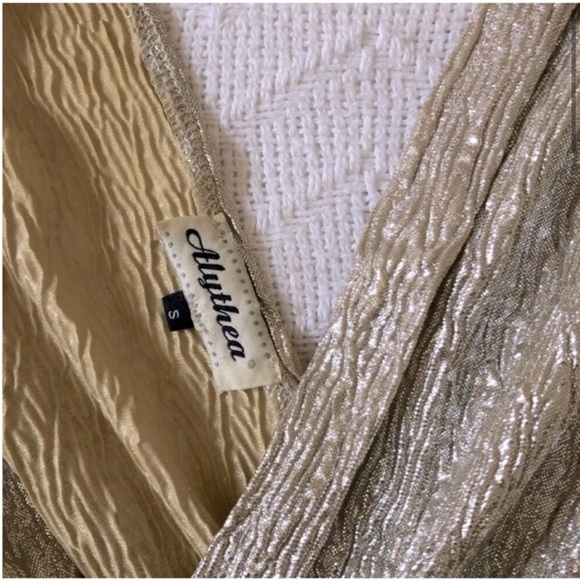 Alythea Gold Maxi Dress - Picture 8 of 8